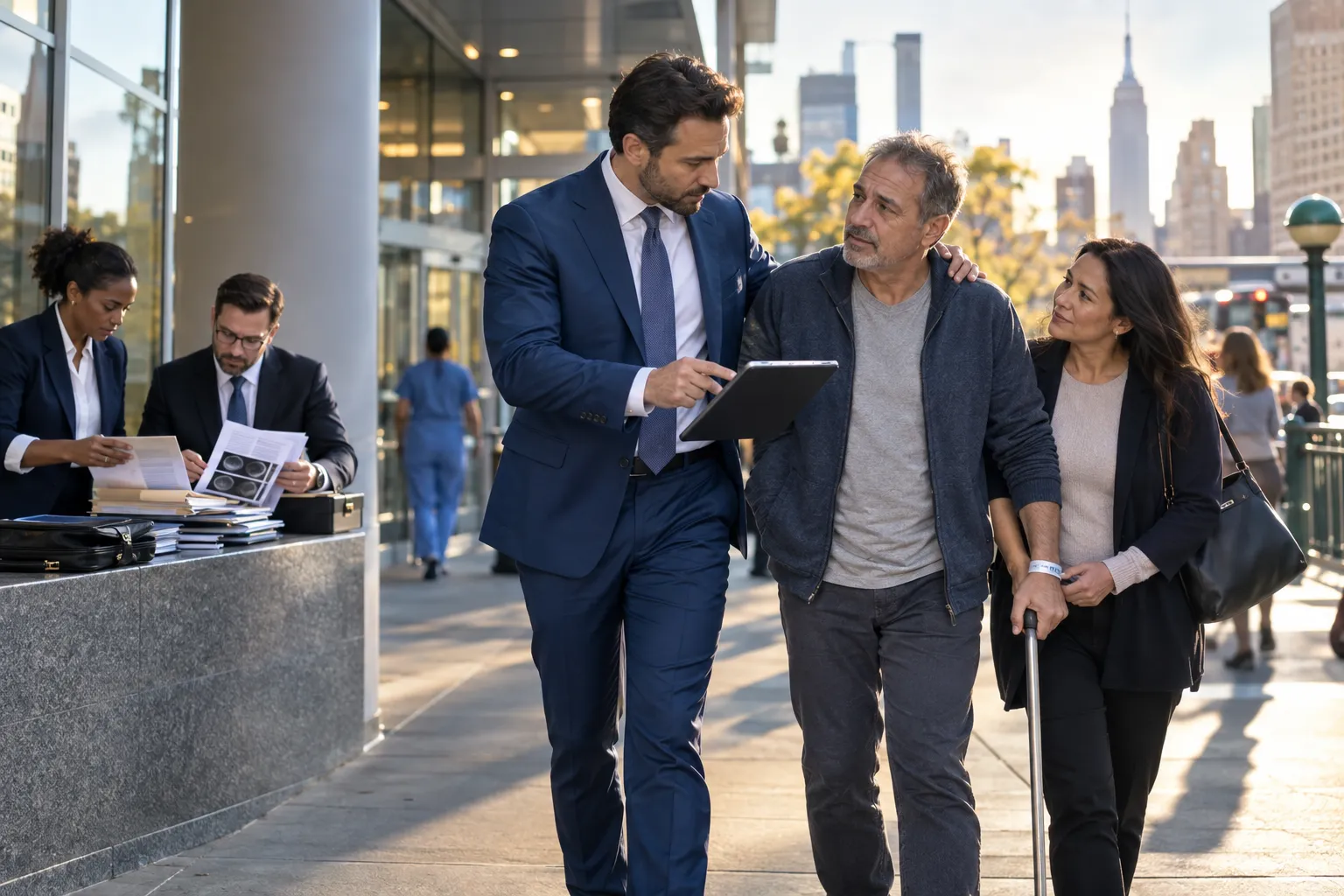 New York personal injury attorney supporting client recovering after post-surgery malpractice