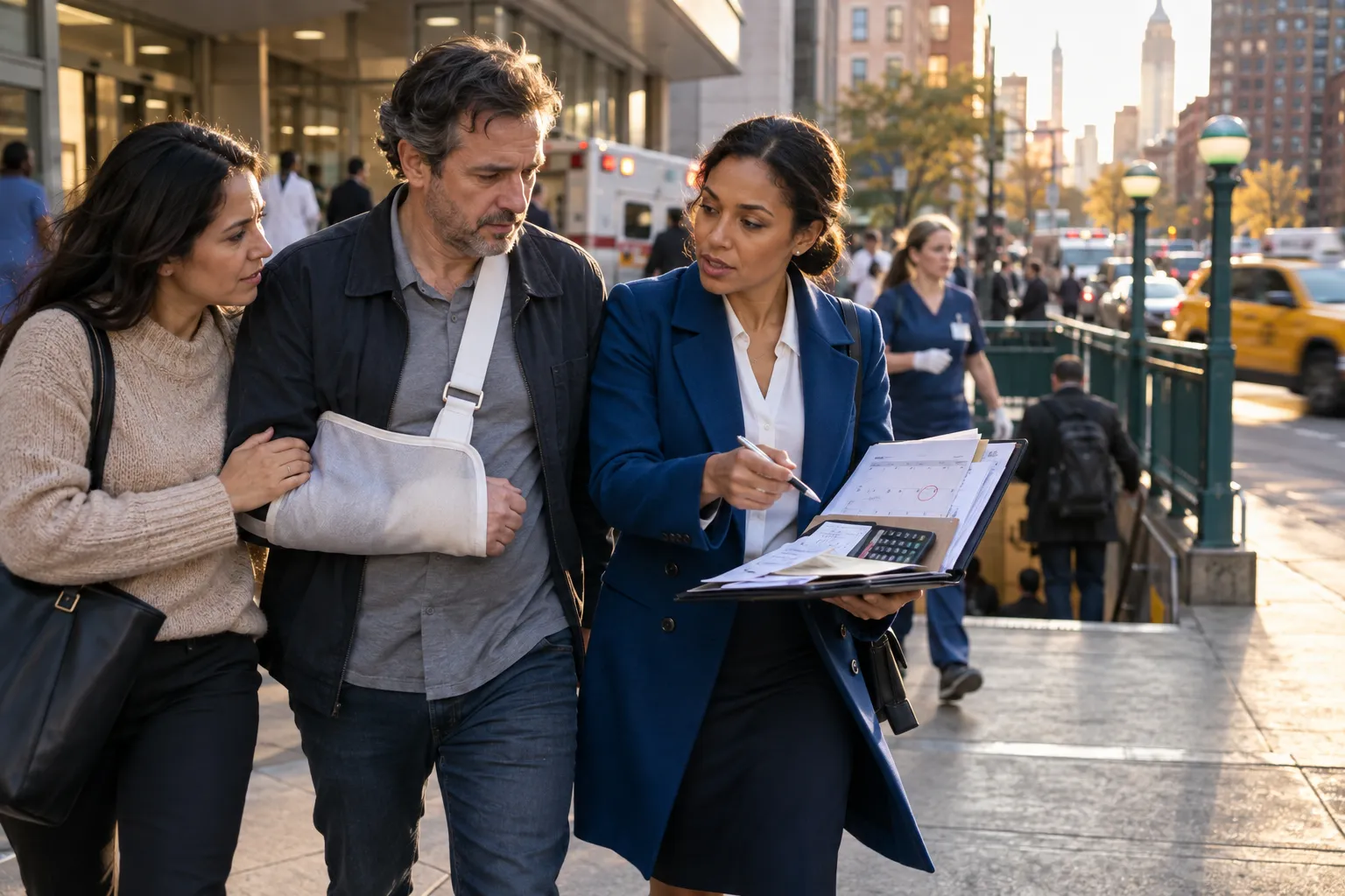 New York personal injury attorney supporting injured client with legal advocacy