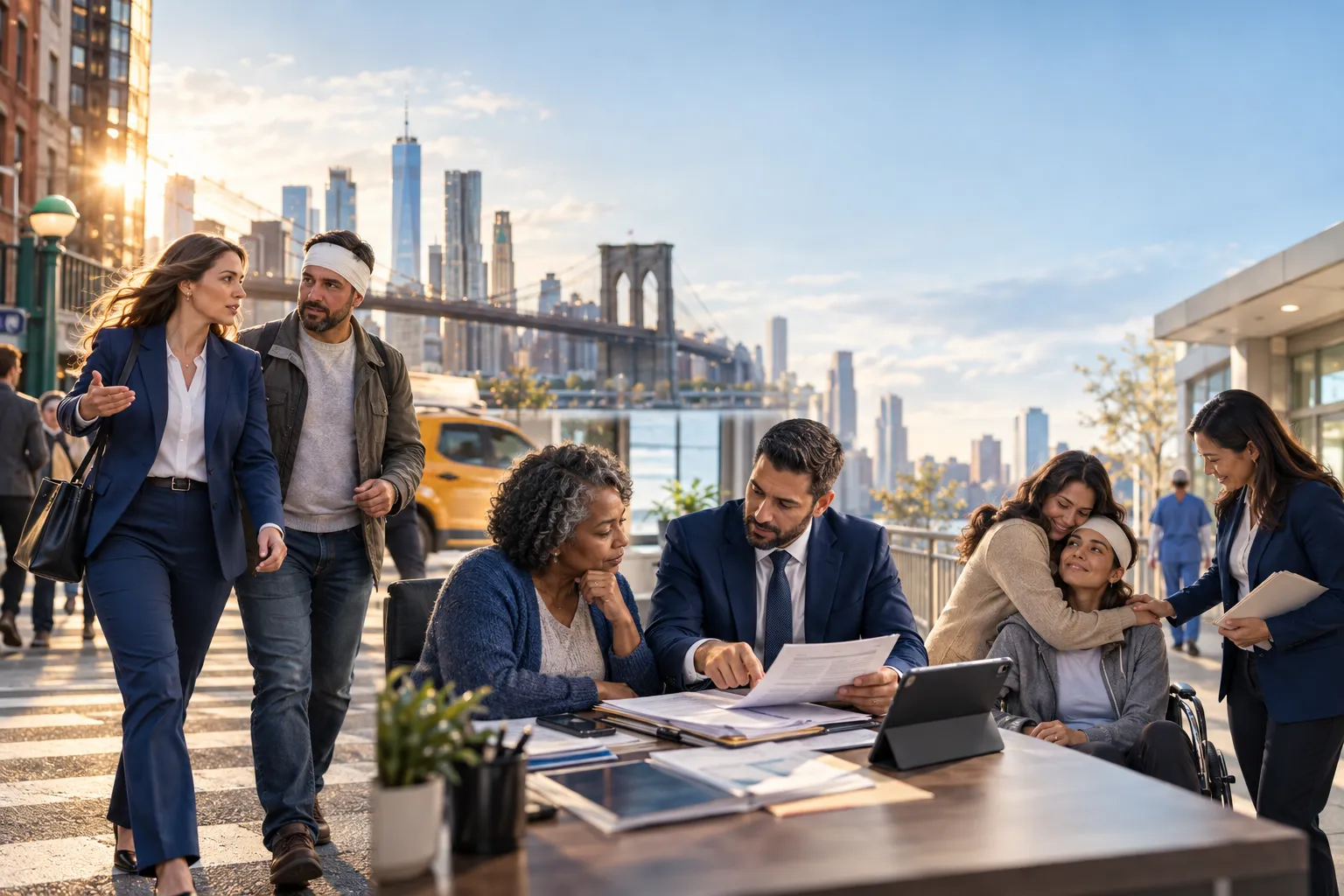 New York personal injury attorney guiding clients through disability claim options