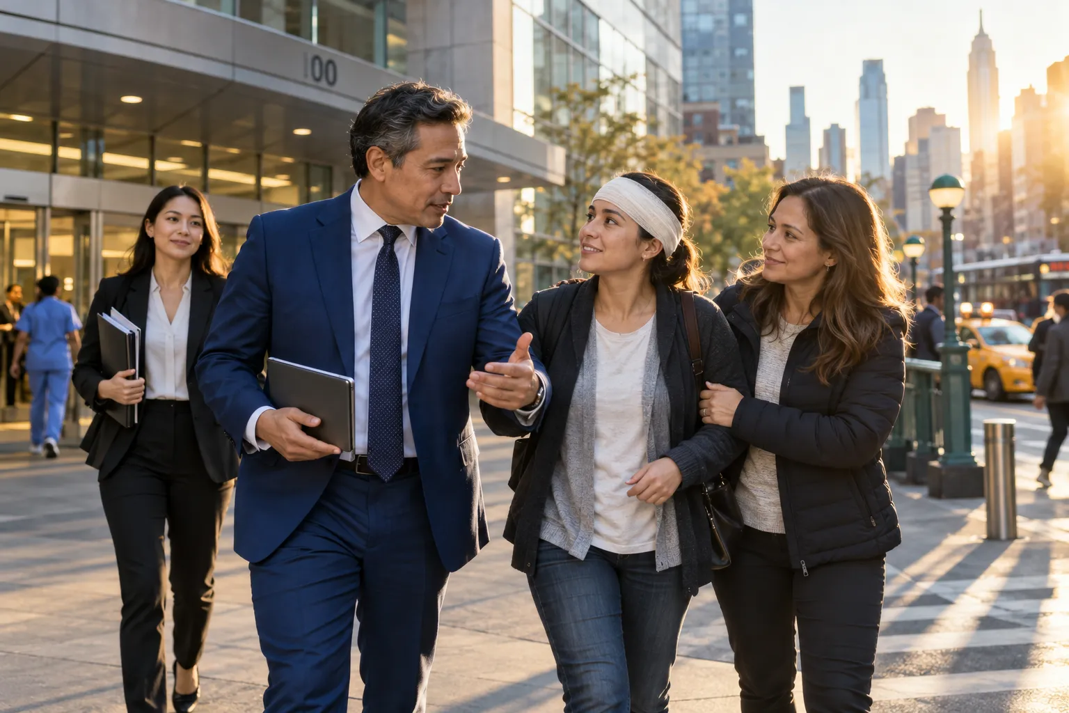 New York trial attorney supporting brain injury client with legal documents
