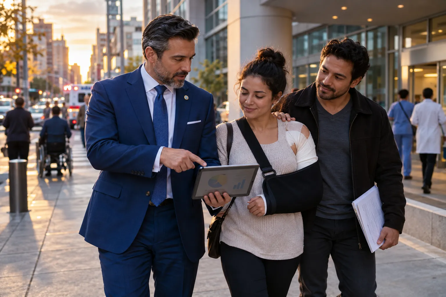 New York personal injury lawyer supporting injured client with confident advocacy