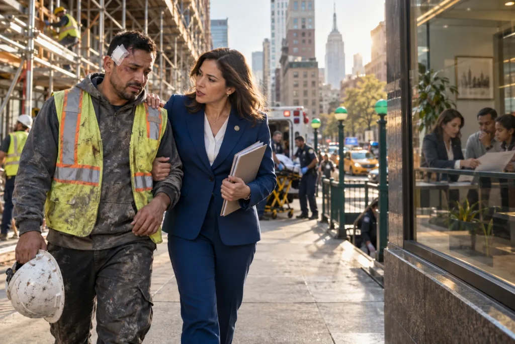 traumatic brain injury construction site NY