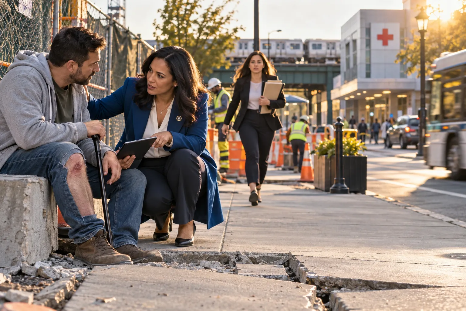 New York personal injury attorneys supporting an injured client with determined advocacy