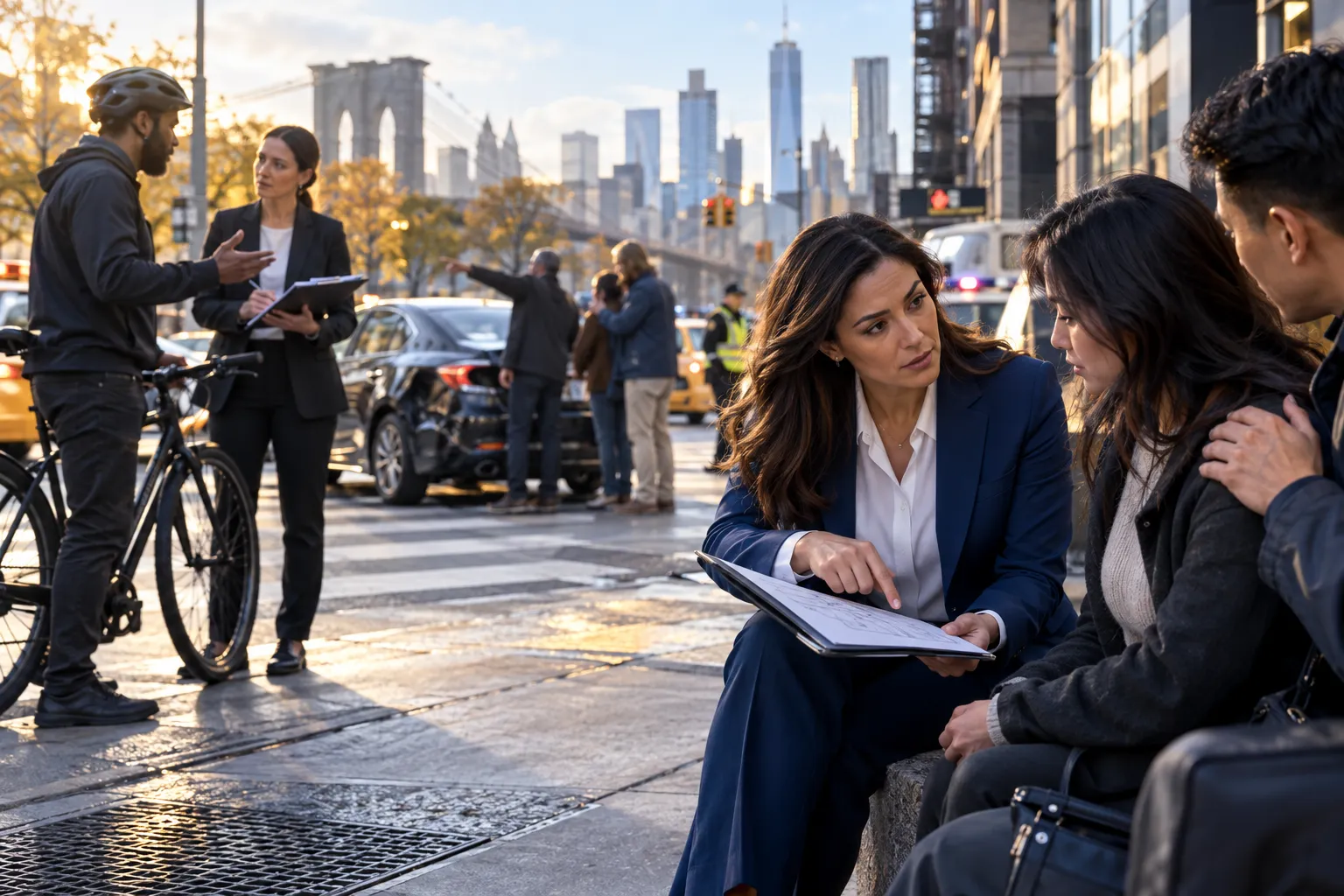 New York personal injury attorney supporting client after Uber accident
