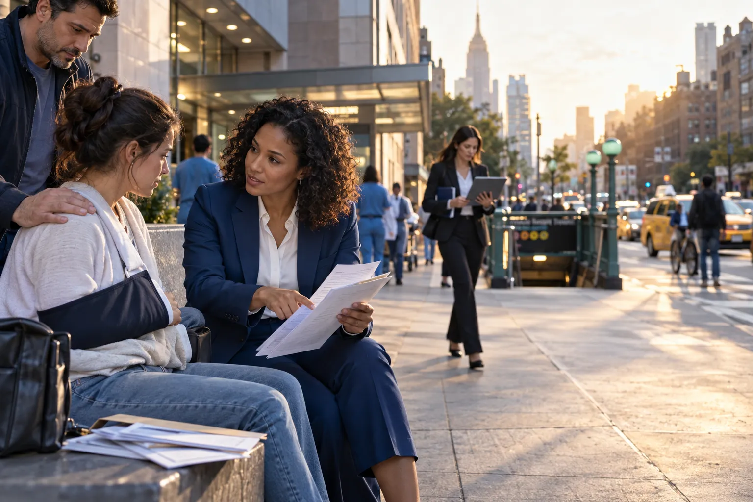 Attorney guiding client forward after Uber claim denial, New York office