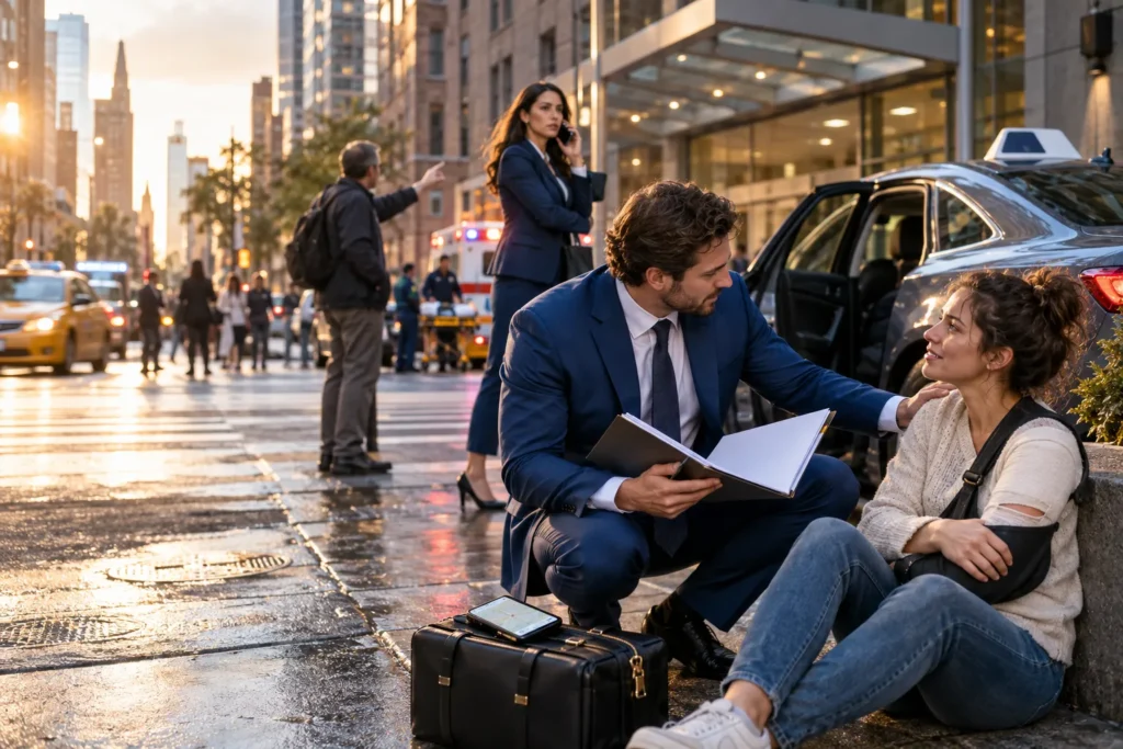 Uber passenger injury attorney Manhattan
